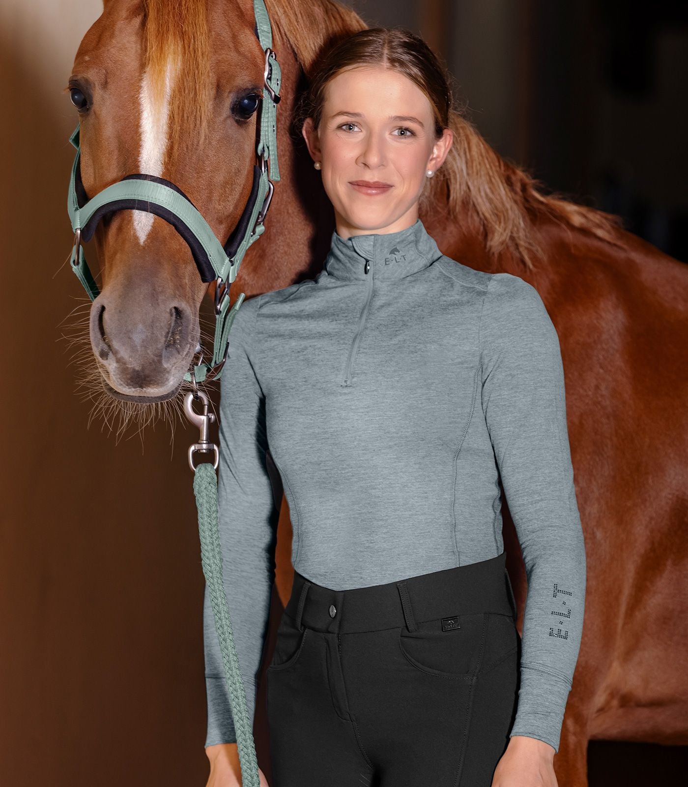 Funkčné tričko na zips Milano