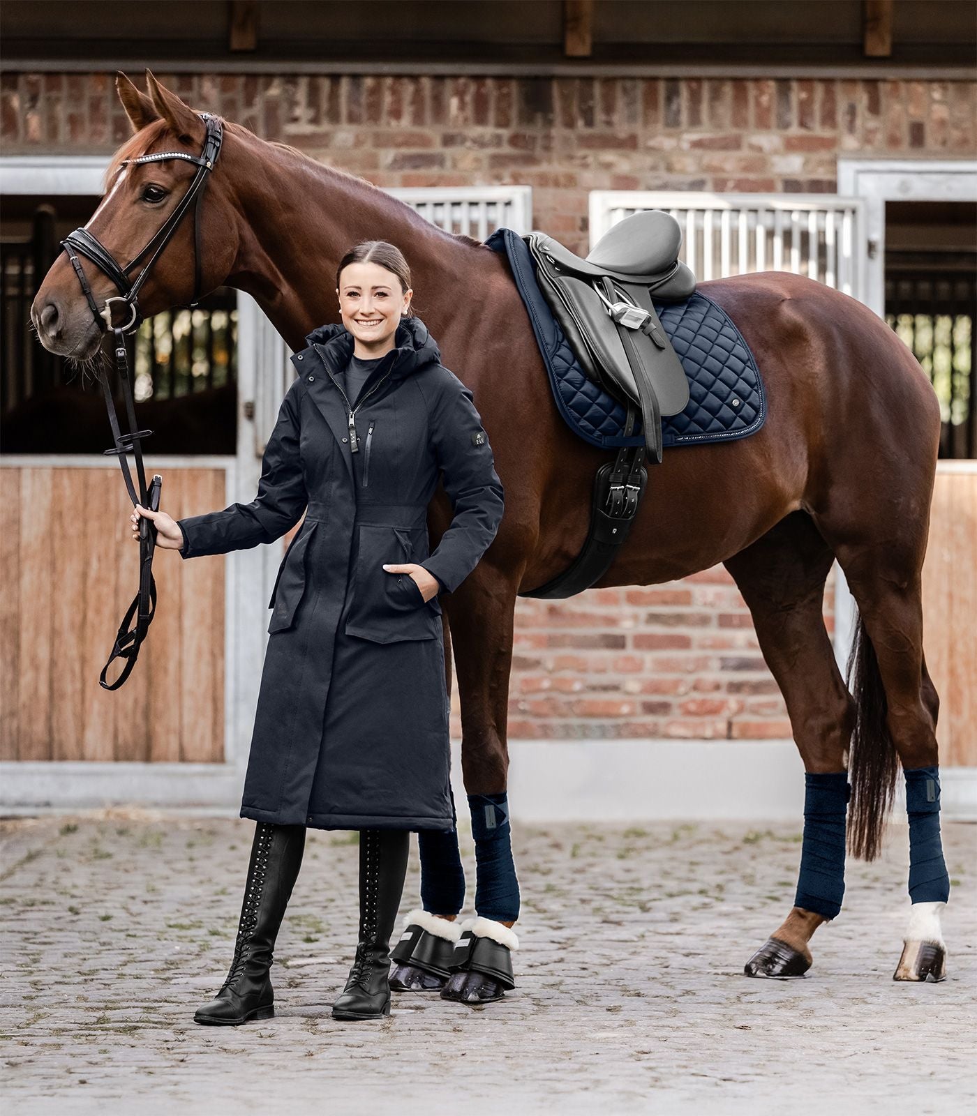 Zimný jazdecký kabát Opal Performance